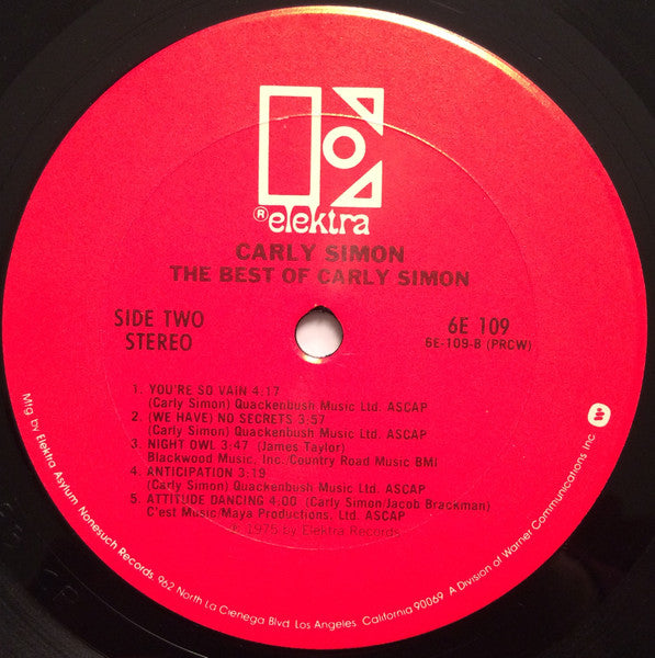 Carly Simon - The Best Of Carly Simon - LP 4