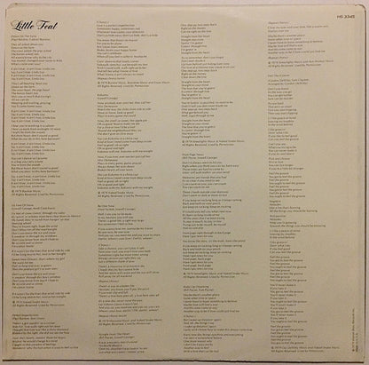 Little Feat - Down On The Farm - LP 4