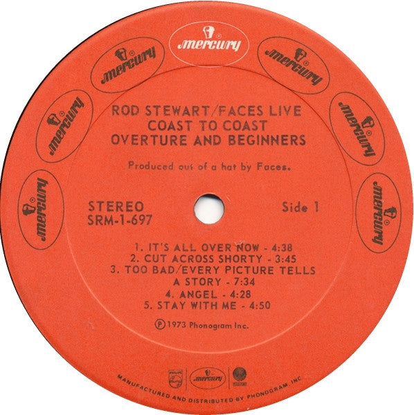 Rod Stewart / Faces - Coast To Coast Overture And Beginners - LP 4