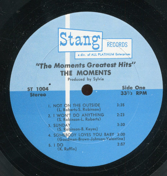 The Moments - The Moments Greatest Hits - LP 3