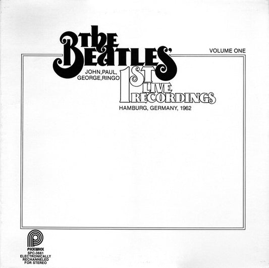 The Beatles - 1st Live Recordings Vol 1 - VINTAGE vinyl record for sale