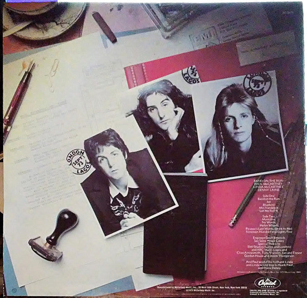 Paul McCartney & Wings - Band On The Run - LP 2