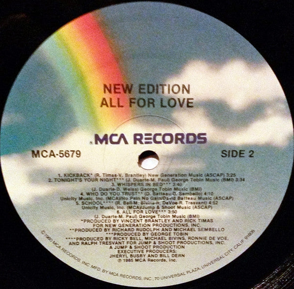 New Edition - All For Love - LP 3