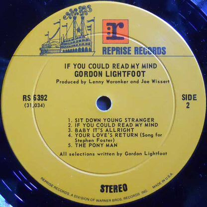 Gordon Lightfoot - If You Could Read My Mind - LP 4