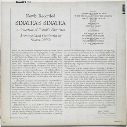 Frank Sinatra - Sinatra's Sinatra - LP 2