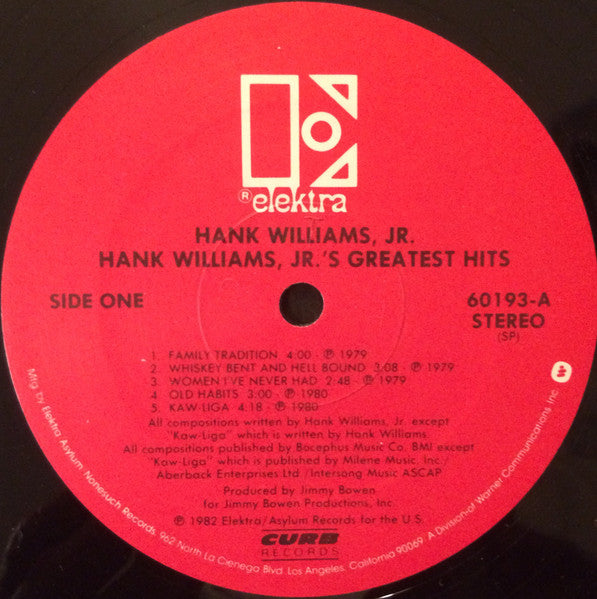 Hank Williams, Jr. - Hank Williams, Jr.'s Greatest Hits - LP 3