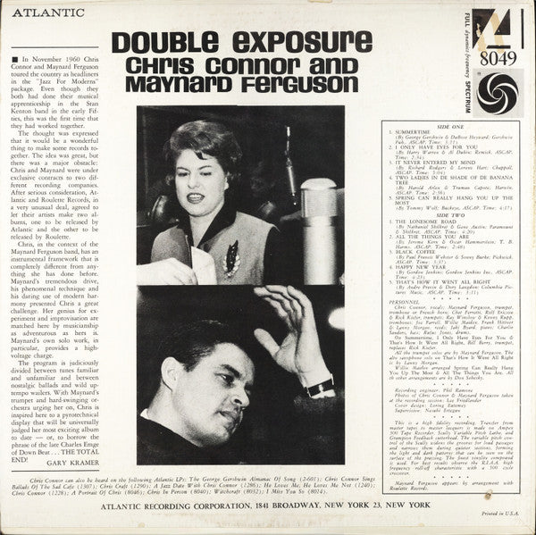 Chris Connor And Maynard Ferguson - Double Exposure - Vinyl, LP, Album, Mono 3