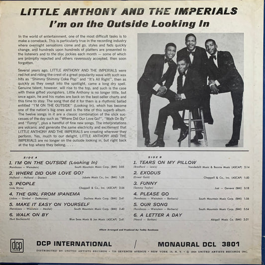 Little Anthony And The Imperials - I'm On The Outside (Looking In) - LP 2