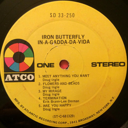 Iron Butterfly - In-A-Gadda-Da-Vida - LP 3