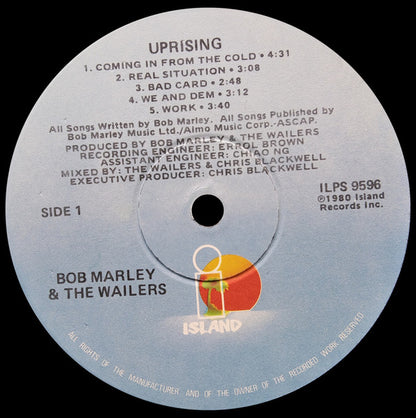 Bob Marley & The Wailers - Uprising - LP 3