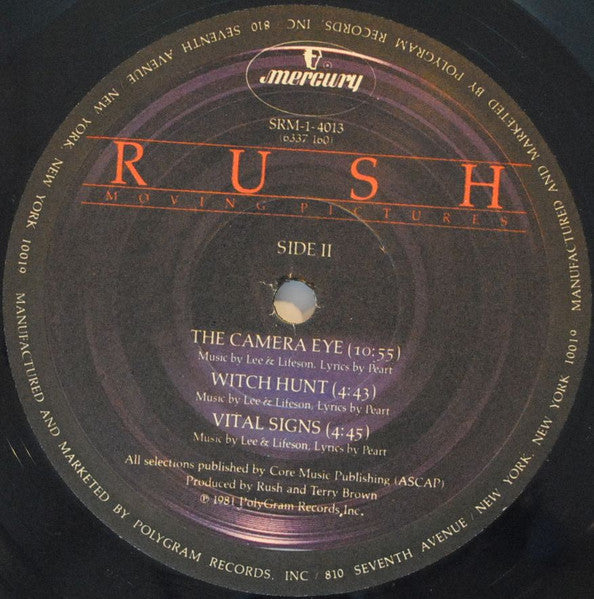 Rush - Moving Pictures - LP 4
