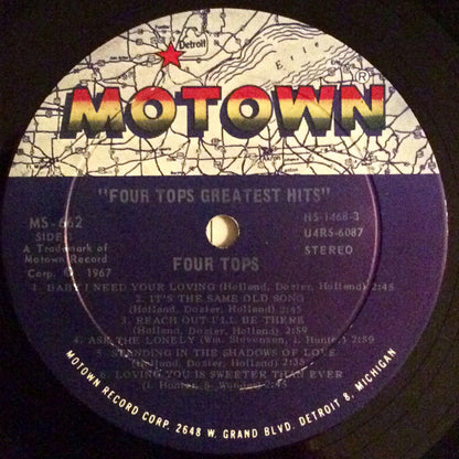 Four Tops - Four Tops Greatest Hits - LP 4