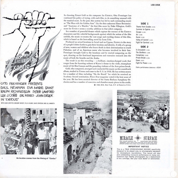 Ernest Gold - Exodus - Original Soundtrack - LP 2