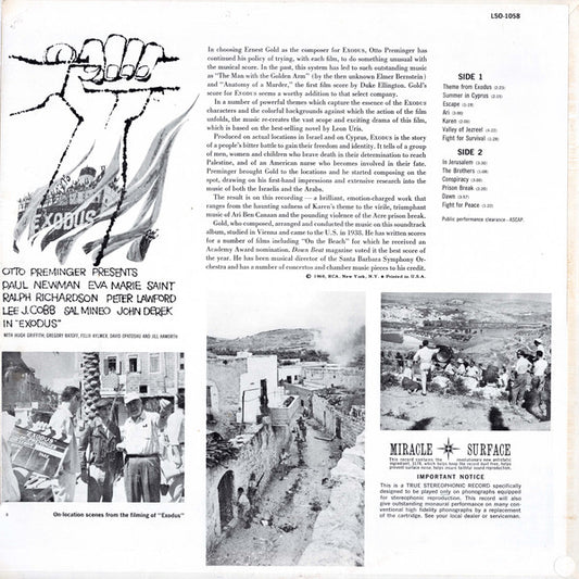 Ernest Gold - Exodus - Original Soundtrack - LP 2