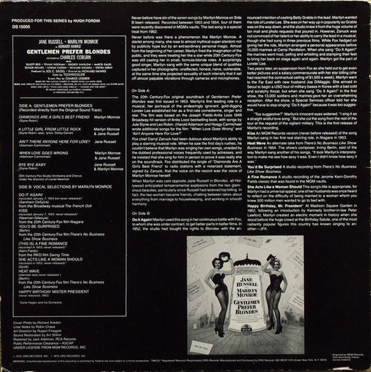 Marilyn Monroe - Never Before And Never Again - LP 2