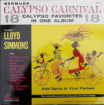 Lloyd Simmons - Calypso Carnival - VINTAGE vinyl record for sale