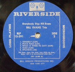 Bill Evans Trio - Everybody Digs Bill Evans - LP 4