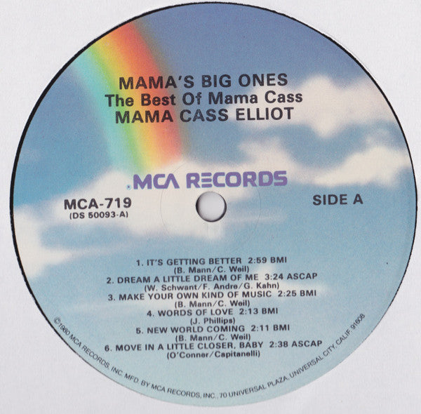 Mama Cass - Mama's Big Ones: The Best Of Mama Cass - LP 3