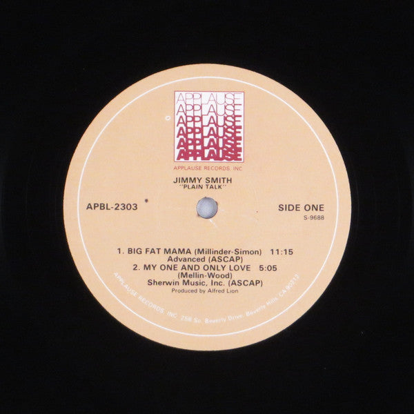 Jimmy Smith - Plain Talk - LP 3