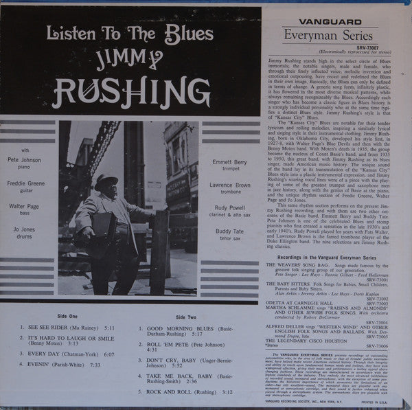 Jimmy Rushing - Listen To The Blues - LP 2