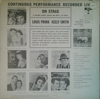 Louis Prima & Keely Smith - On Stage - LP 2