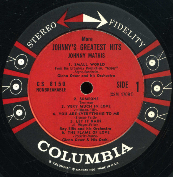 Johnny Mathis - More Johnny's Greatest Hits - LP 3