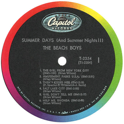 The Beach Boys - Summer Days (And Summer Nights!!) - LP 3
