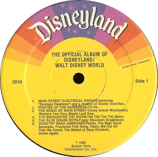 Various - The Official Album Of Disneyland/Walt Disney World - LP 3