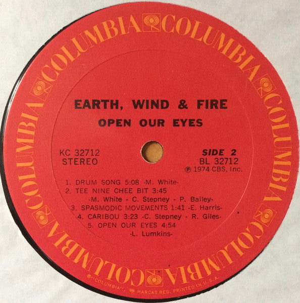 Earth, Wind & Fire - Open Our Eyes - LP 4