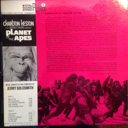 Jerry Goldsmith - Planet Of The Apes (Original Motion Picture Soundtrack) - LP 2