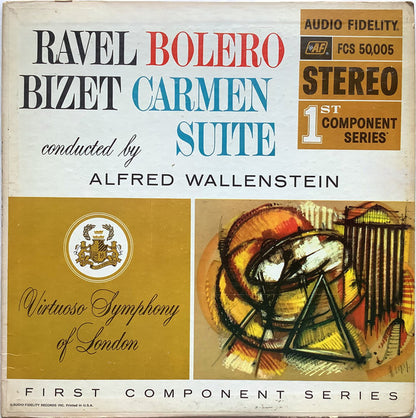 Ravel / Bizet - Alfred Wallenstein, Virtuoso Symphony Of London - Bolero / Carmen Suite - LP