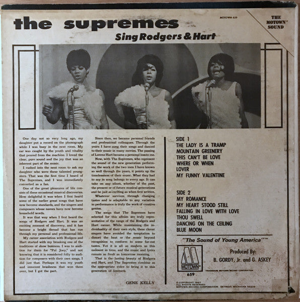 The Supremes - The Supremes Sing Rodgers & Hart - LP 2