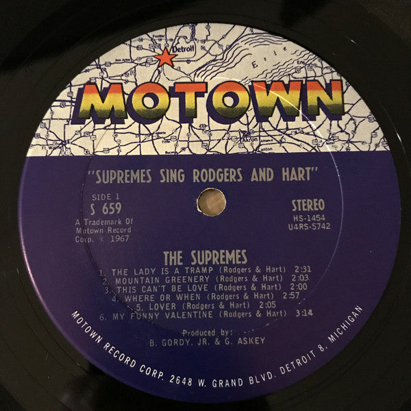 The Supremes - The Supremes Sing Rodgers & Hart - LP 3