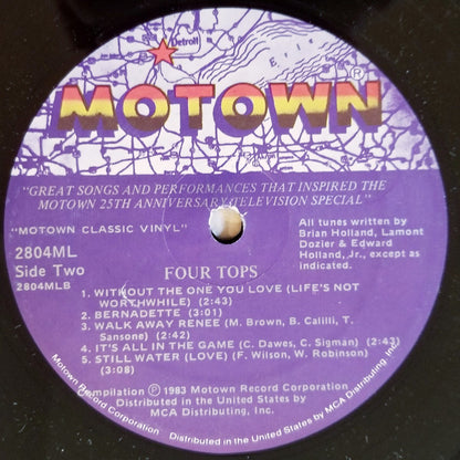 The Four Tops - Great Songs And Performances That Inspired The Motown 25th Anniversary T.V. Special - LP 4