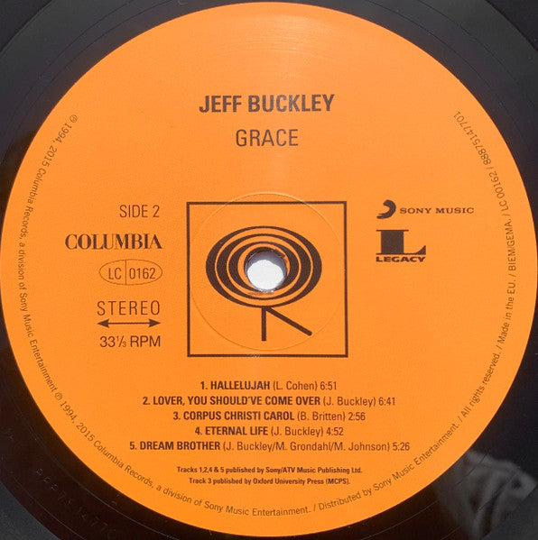 Jeff Buckley - Grace - LP 4