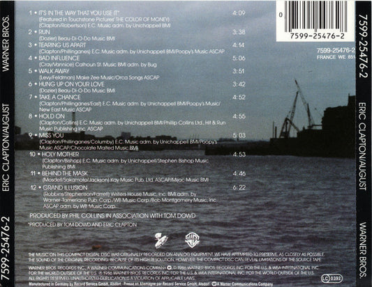 Eric Clapton - August - LP 2