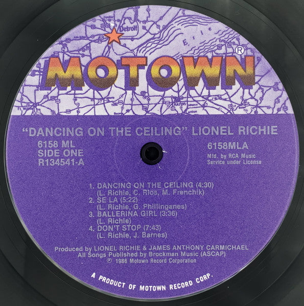 Lionel Richie - Dancing On The Ceiling - LP 3