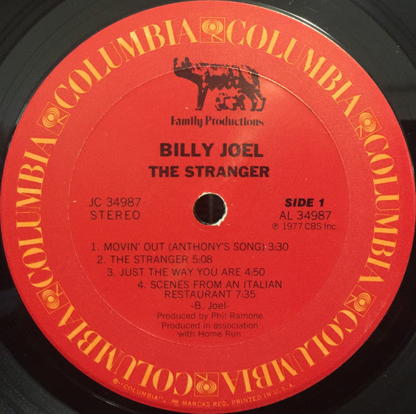 Billy Joel - The Stranger - LP 3