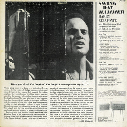 Harry Belafonte And The Belafonte Folk Singers Conducted By Robert De Cormier - Swing Dat Hammer - LP 2