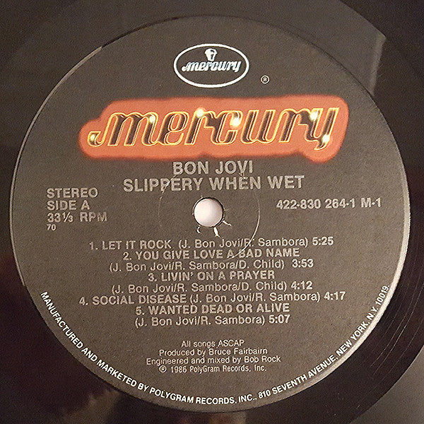 Bon Jovi - Slippery When Wet - LP 3