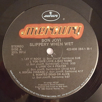 Bon Jovi - Slippery When Wet - LP 3