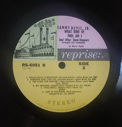 Sammy Davis Jr. - Sammy Davis Jr Sings What Kind Of Fool Am I (And Other Show-Stoppers) - LP 4