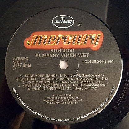Bon Jovi - Slippery When Wet - LP 4