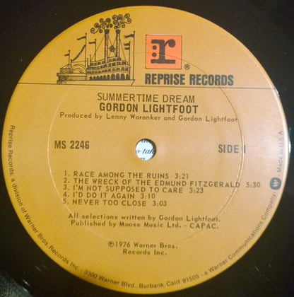 Gordon Lightfoot - Summertime Dream - LP 2
