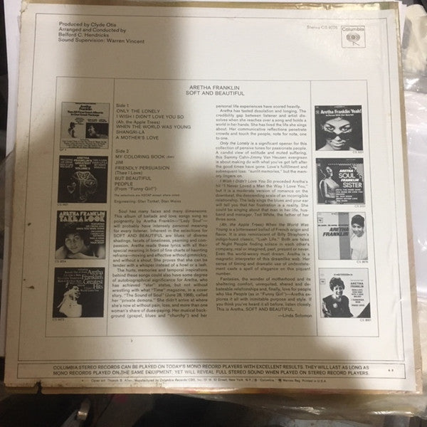 Aretha Franklin - Soft And Beautiful - LP 2