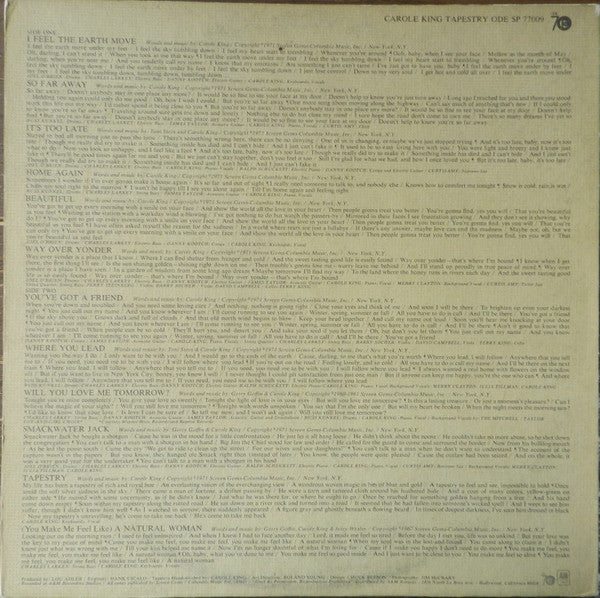 Carole King - Tapestry - LP 2