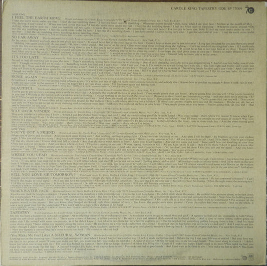 Carole King - Tapestry - LP 2