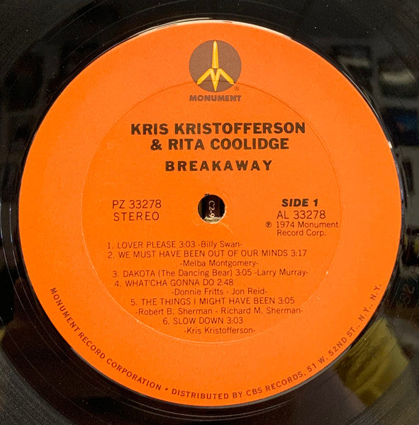 Kris & Rita - Breakaway - LP 3