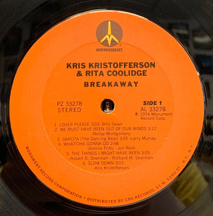 Kris & Rita - Breakaway - LP 3