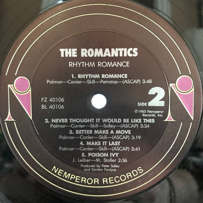 The Romantics - Rhythm Romance - LP 4